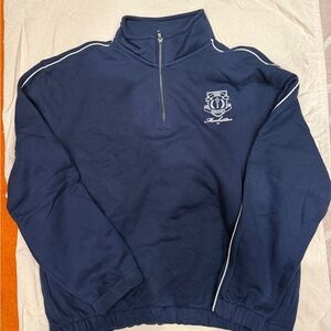 Old Navy Men's Navy Blue Zip-Up Sweater